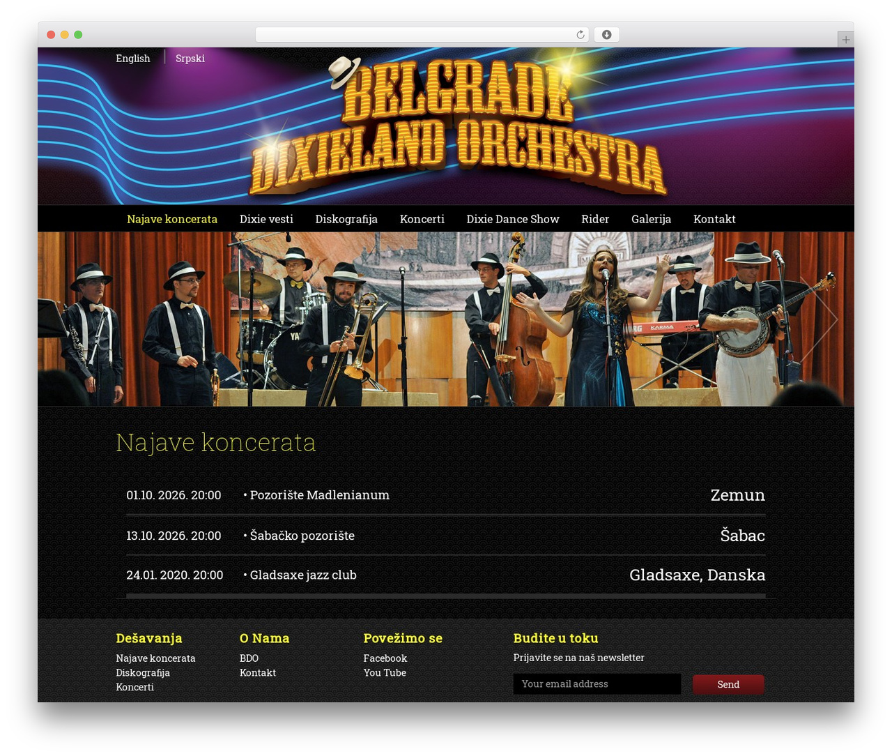 bdo WordPress theme - belgradedixielandorchestra.com