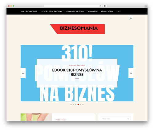 Breena WordPress theme - biznesomania.com.pl