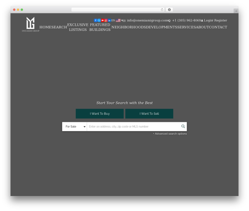 Builder CMS best WordPress theme - onemiamigroup.com