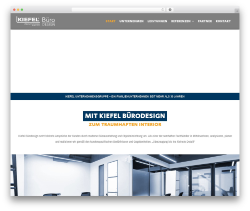 Create premium WordPress theme - kiefel-buerodesign.de