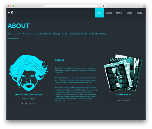 Versi WP theme - hampigkhoshian.com