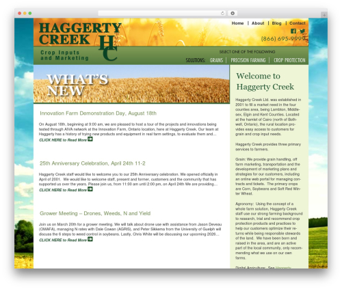 WordPress theme Clean Slate - haggertycreek.com