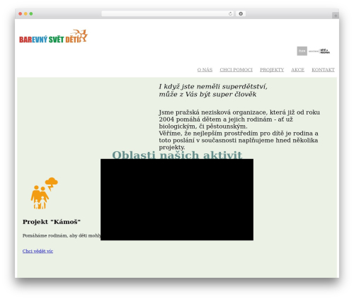 BSD WordPress theme - barevnysvetdeti.cz