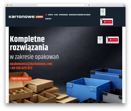 Customify WordPress theme - kartonowe.com