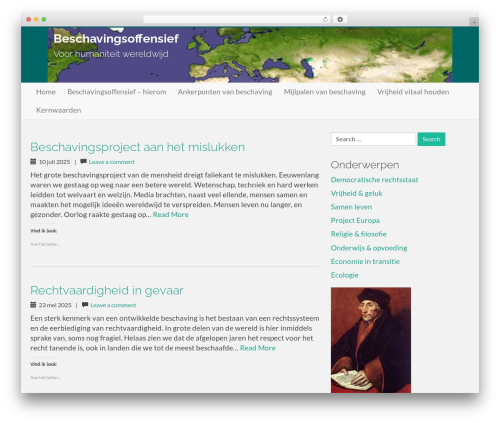 Flat Bootstrap WordPress website theme - beschavingsoffensief.nl