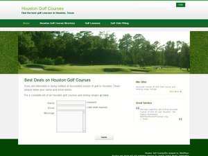 Golf WordPress Theme theme WordPress by SpotOn SEO Services