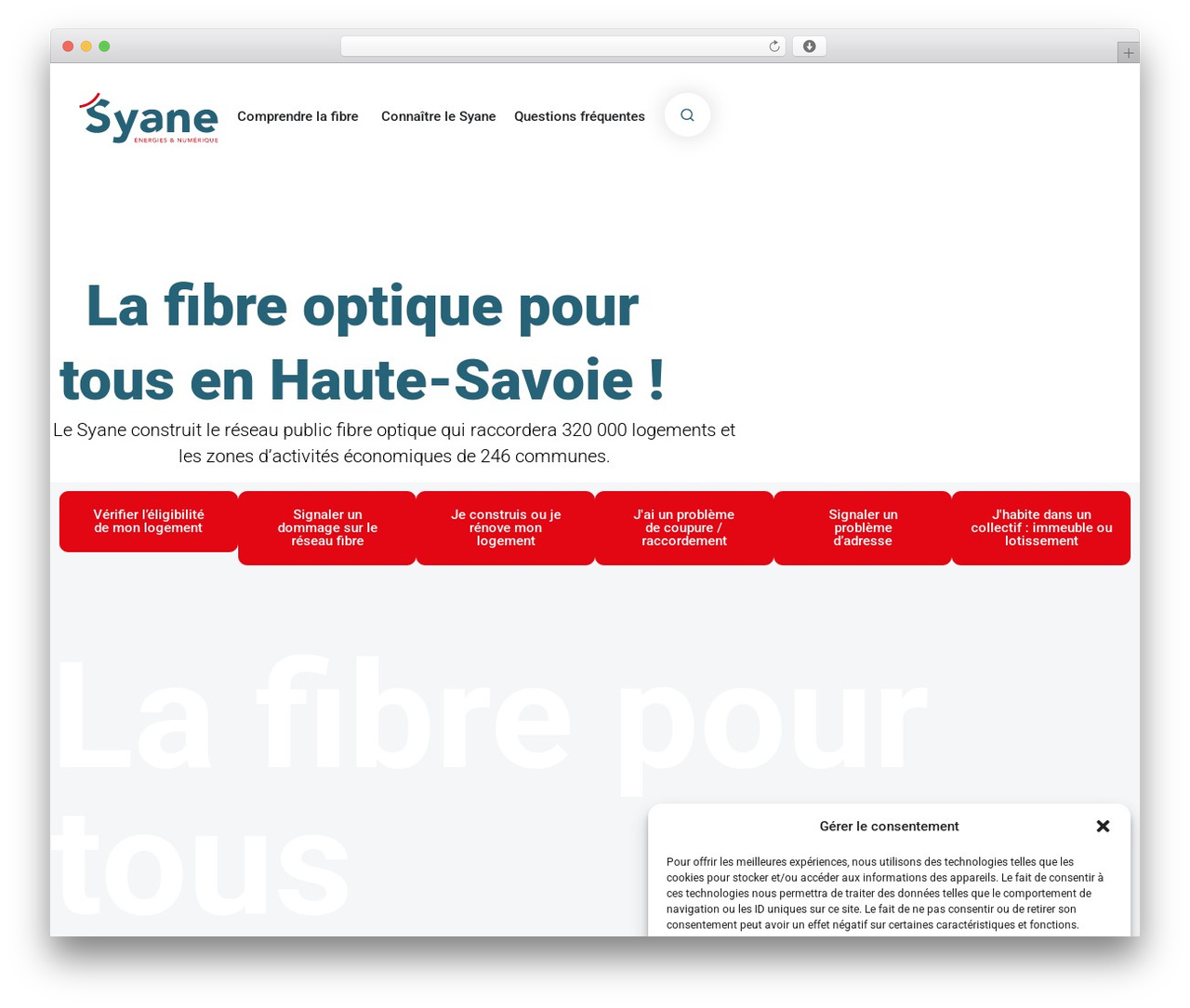 Hello Elementor WordPress theme - fibre.syane.fr