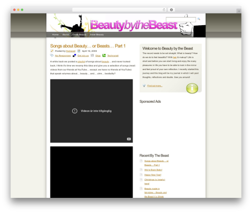 Subtle for WordPress best WordPress theme - beautybythebeast.com