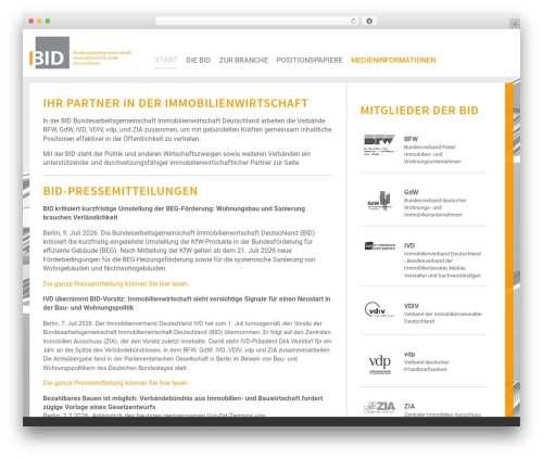 Theme WordPress BID - bid.info