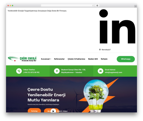 Theme WordPress Energiso - cagrienerji.com