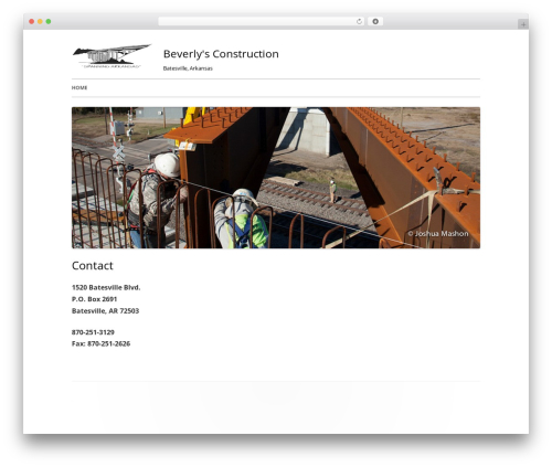 Tiny Forge best WordPress theme - beverlysconstruction.com