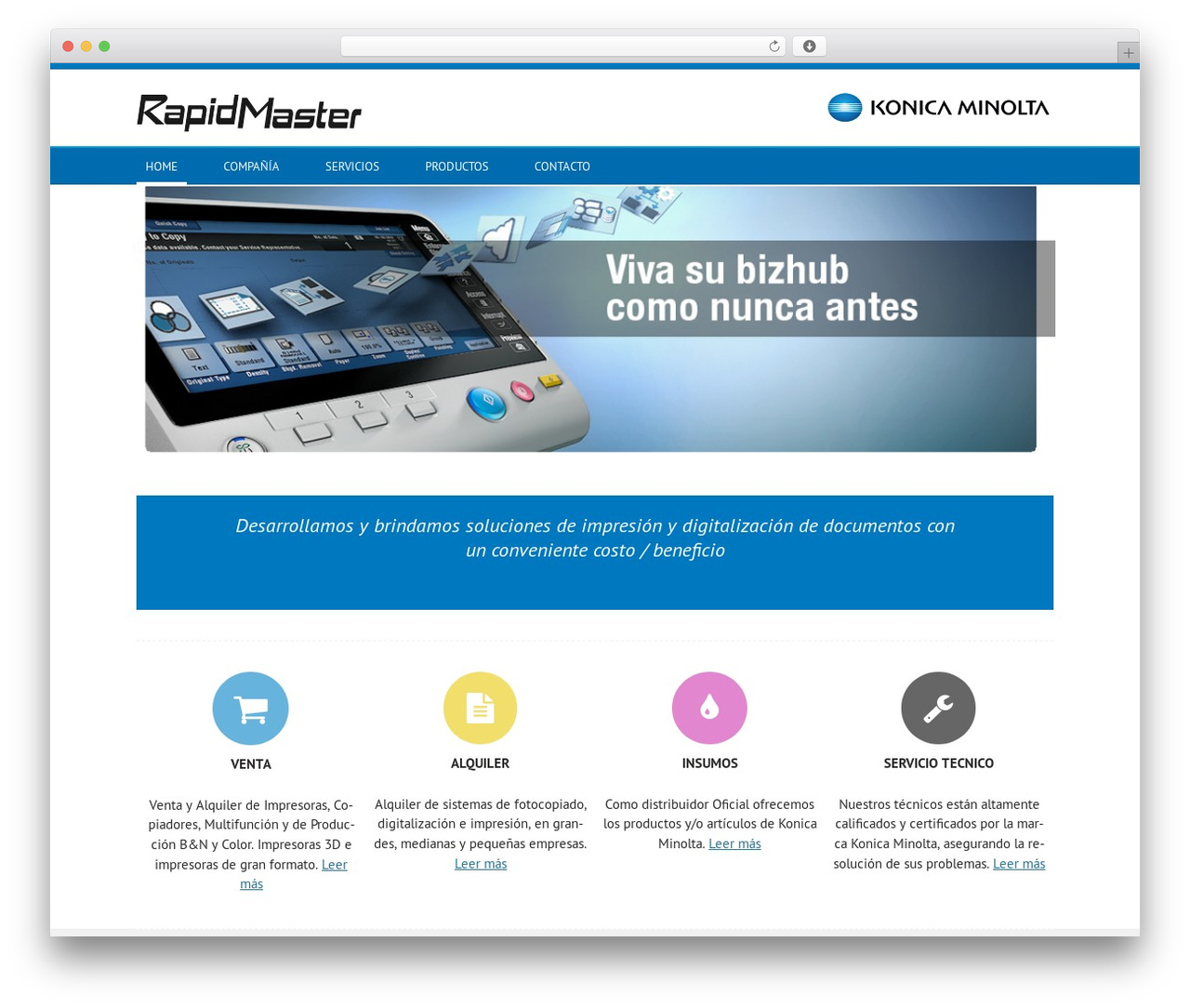 WordPress theme Rapidmaster - rapidmaster.com.ar