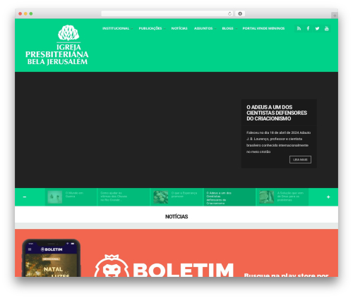 WordPress theme Resolute Theme - belajerusalem.org.br