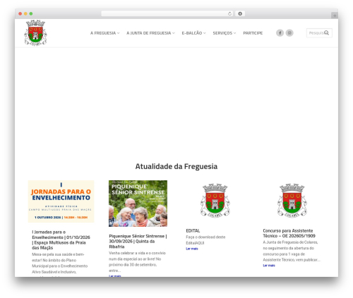 Customify theme WordPress - jf-colares.pt