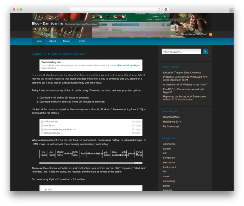 deCoder WordPress blog theme - blog.danjoannis.com