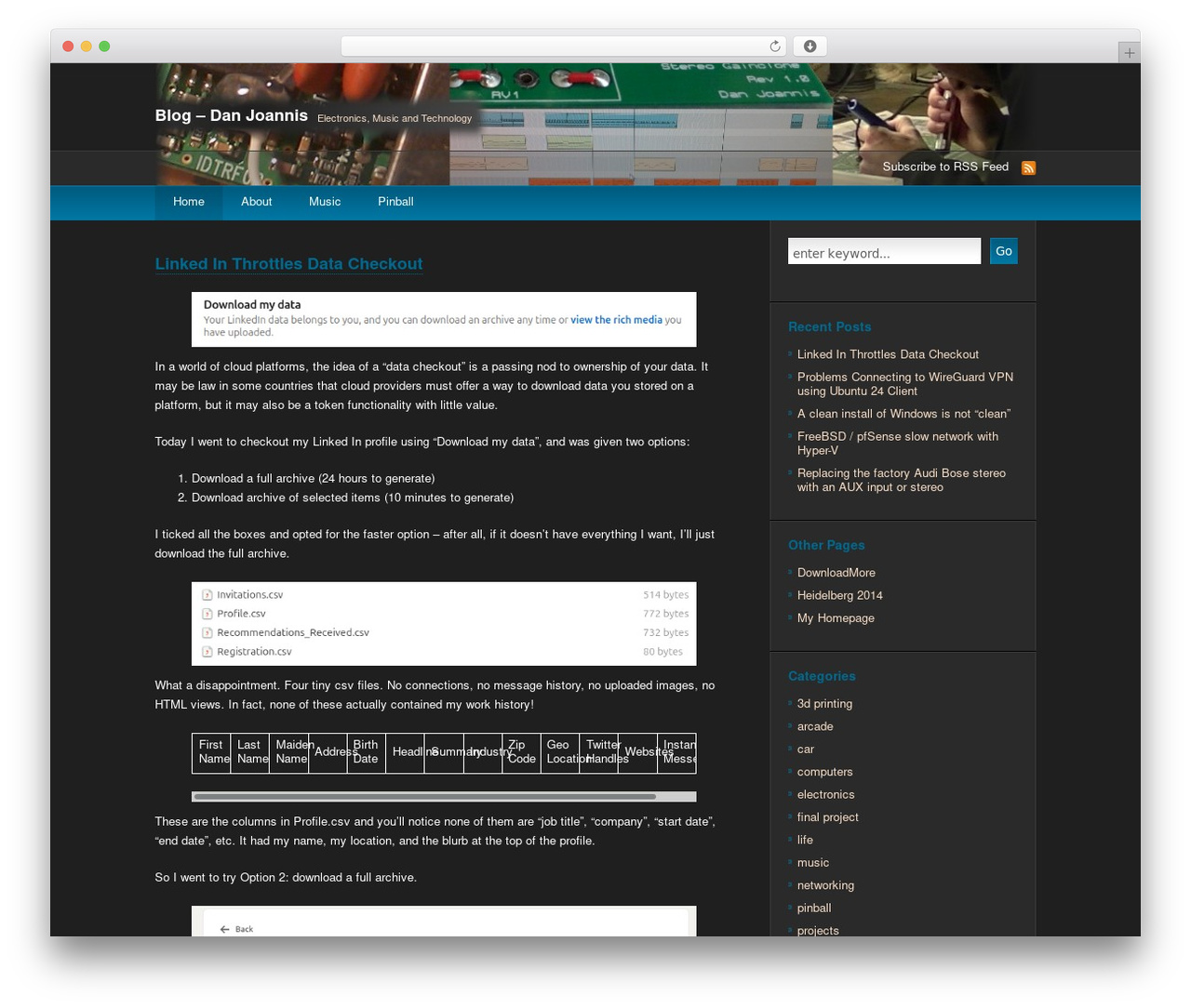 deCoder WordPress blog theme - blog.danjoannis.com