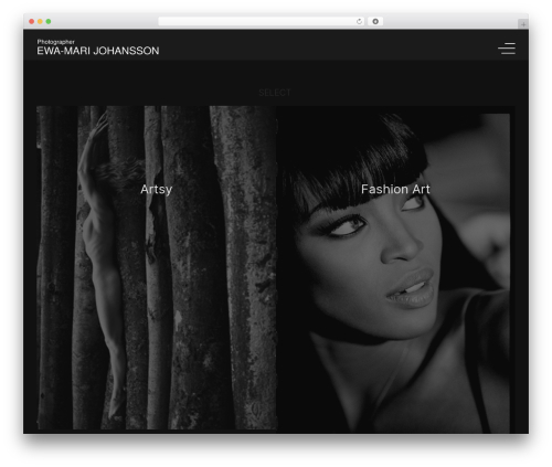 EWA WordPress theme - ewa-mari-johansson.com