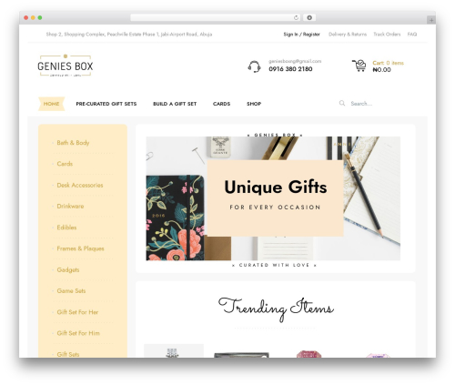 Gifymo WordPress theme - geniesbox.com