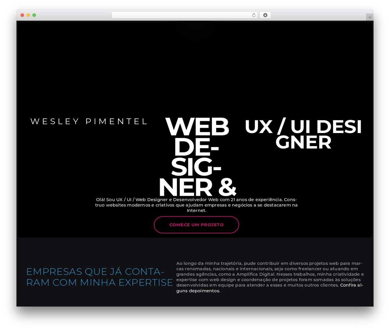 Hello Elementor theme WordPress - wesleypimentel.com.br