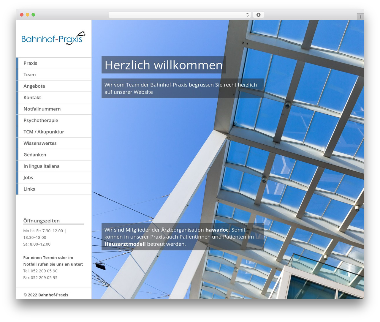 Samba WordPress theme - bahnhof-praxis.ch