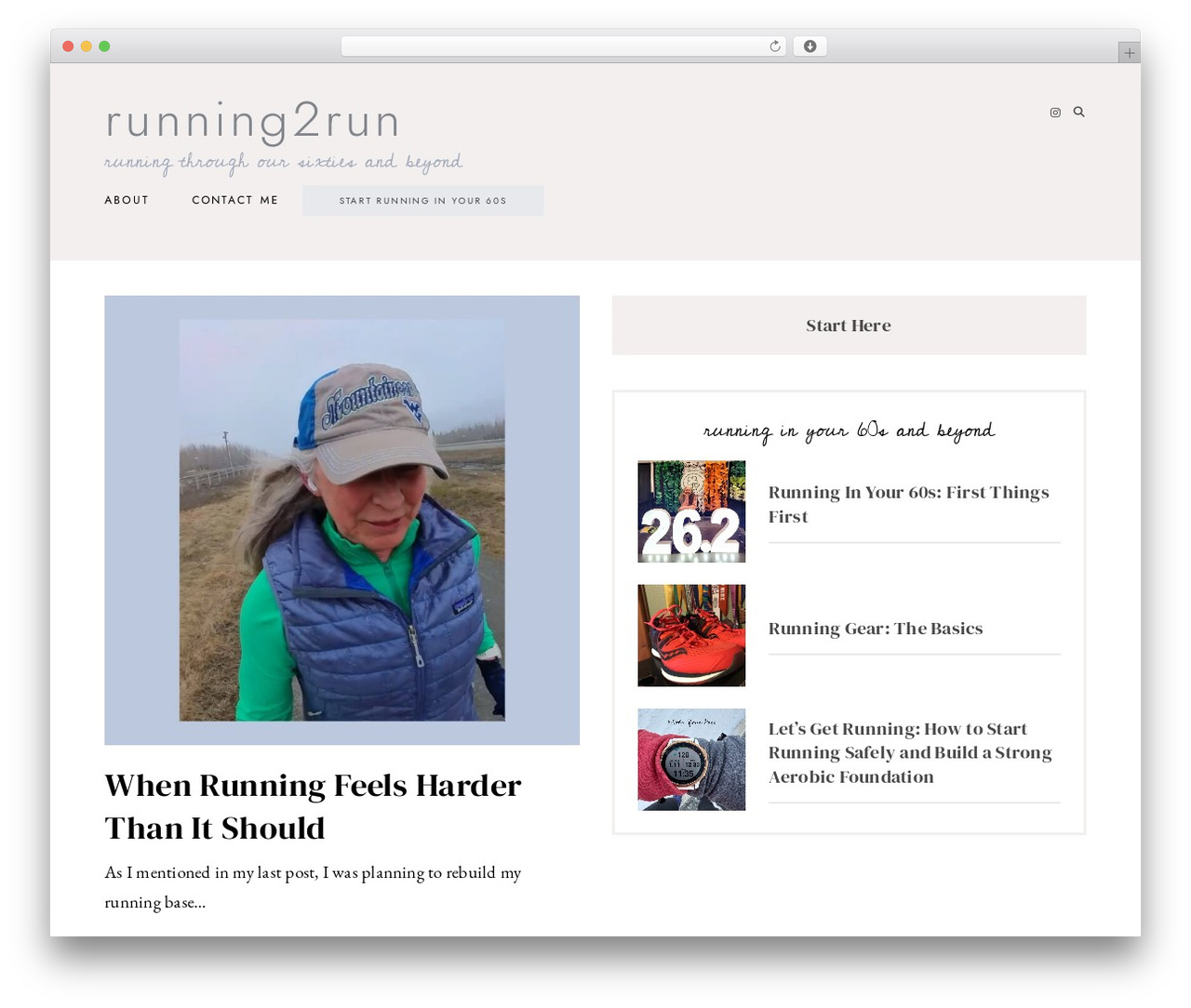 WordPress theme Barton - running2run.com