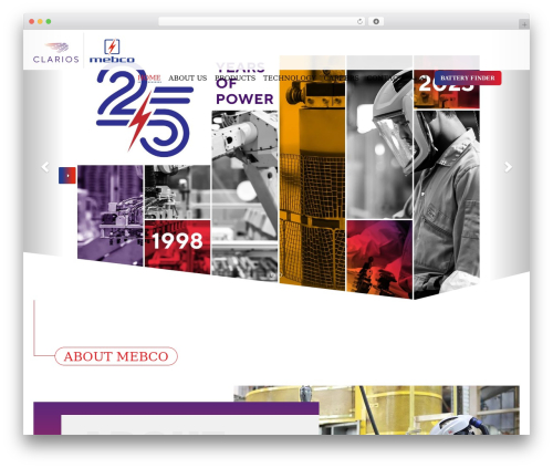 WordPress theme MEBCO - mebco.com