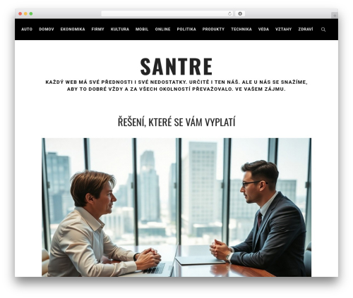 almighty WordPress theme design - santre.cz