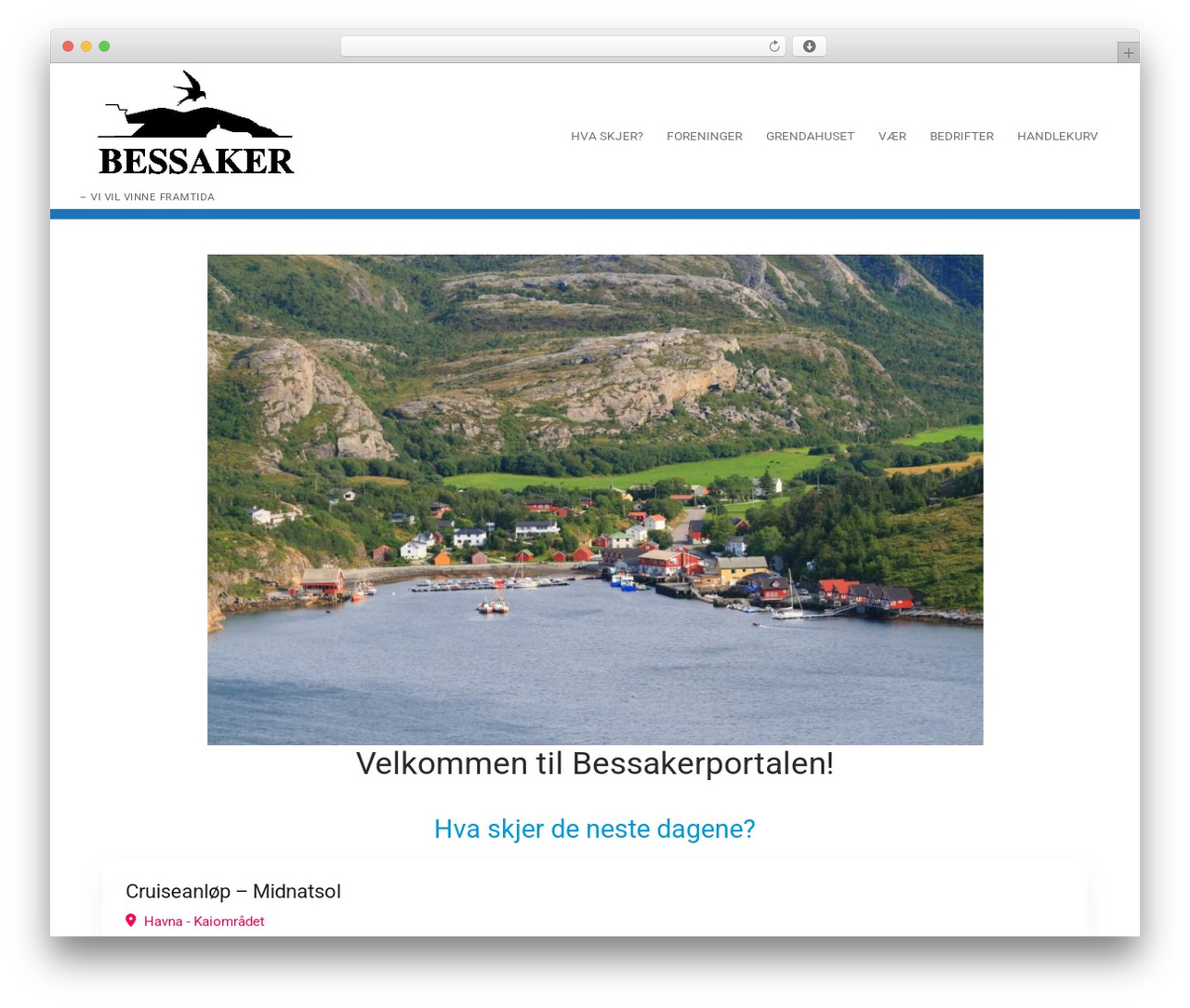 Customify theme WordPress - bessaker.no