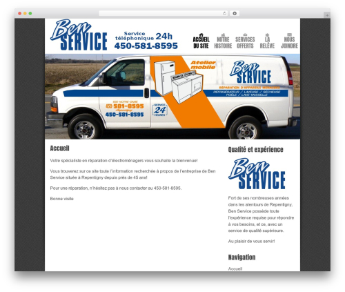 Diverso WordPress theme - benservice.ca