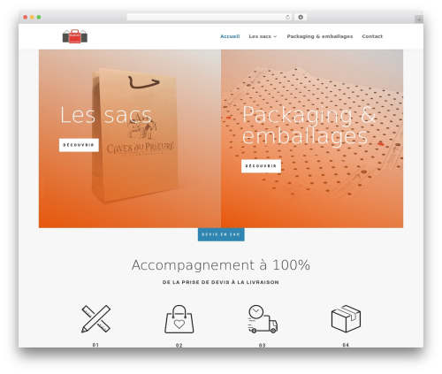 Divi WordPress theme - sacpublicitaire.ch