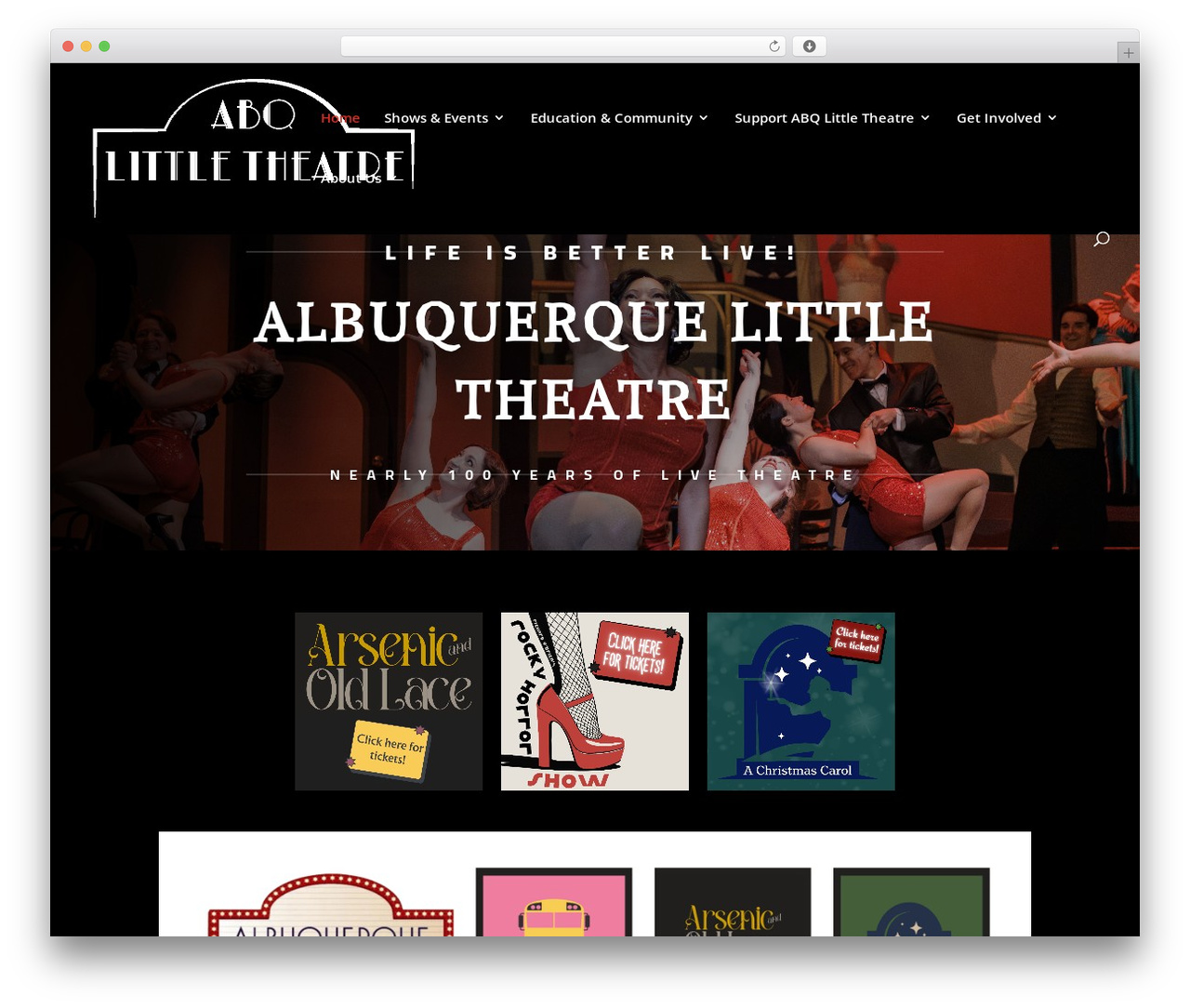 Divi WordPress website theme - albuquerquelittletheatre.org