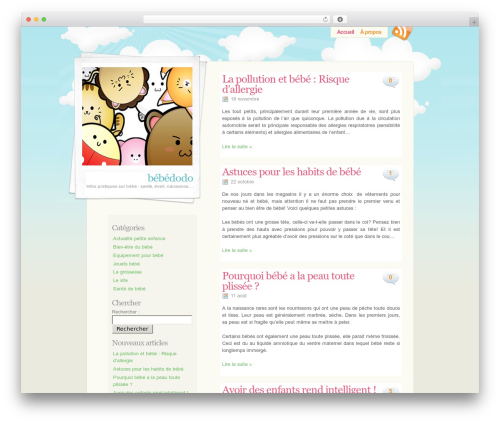 Easter Press top WordPress theme - bebedodo.fr