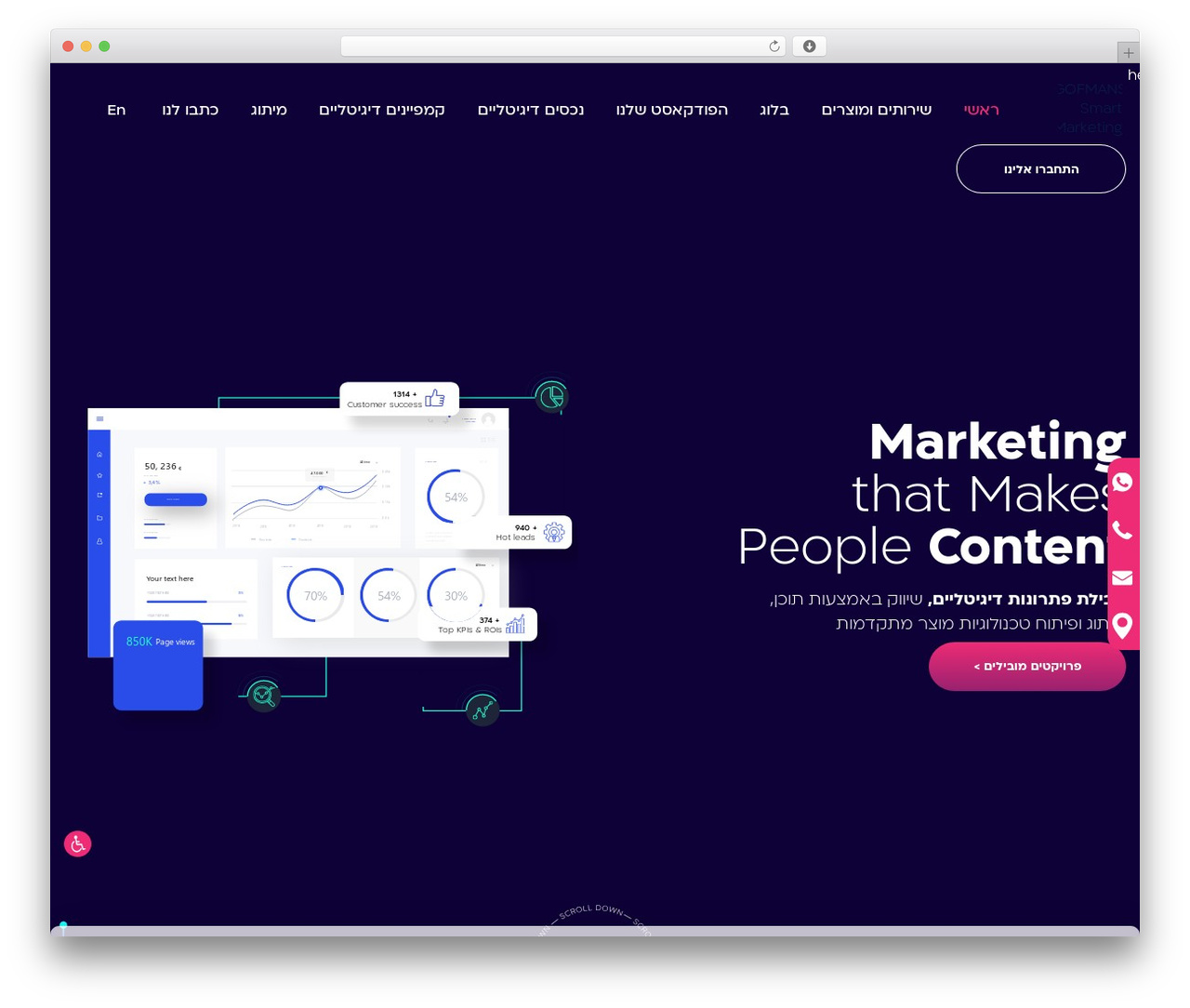 Solutions WordPress theme design - gofmans.co.il