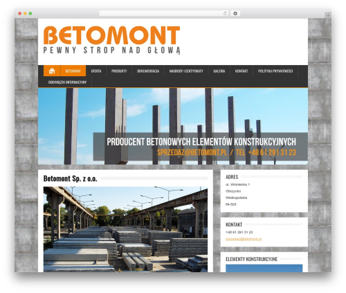 Simple contact info WordPress plugin - betomont.pl