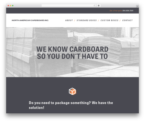 Theme WordPress Pixels Blank Theme - northamericancardboard.com