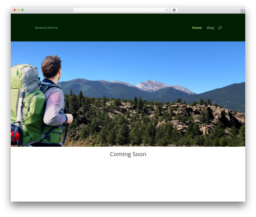 Theme WordPress Divi - backpackwarrior.com