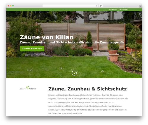 Theme WordPress Divi - die-zaunbauprofis.de