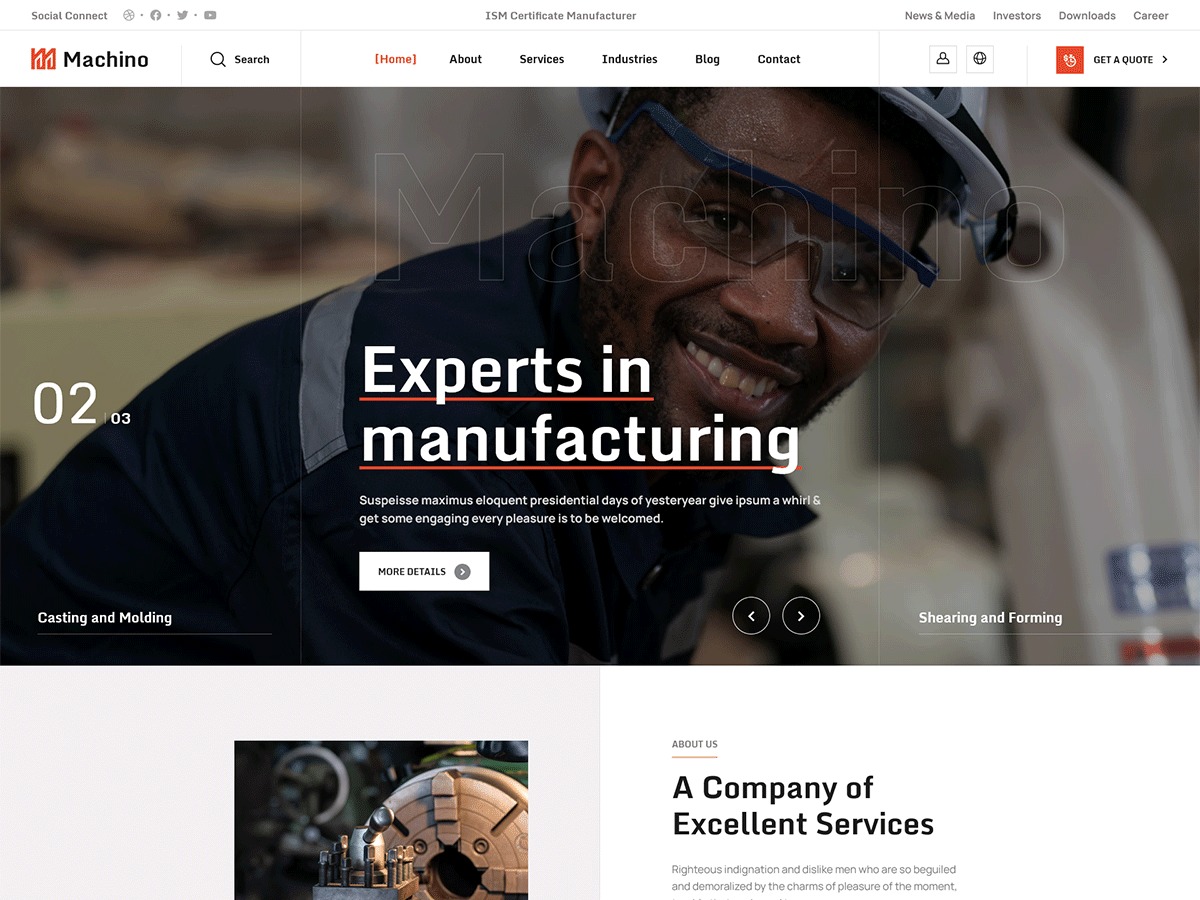 Theme WordPress Machino Child