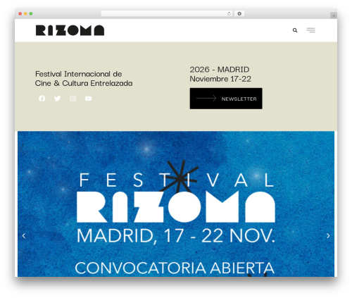 Theme WordPress Rizoma WordPress Theme - rizomafestival.com