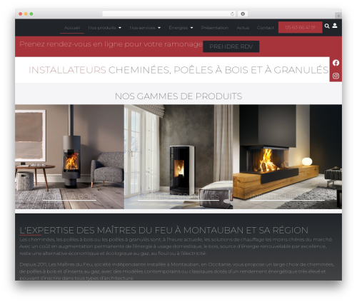 Theme WordPress UnderStrap - lesmaitresdufeu.fr