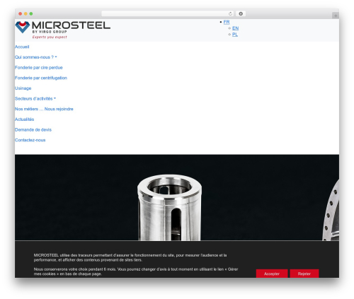 WordPress theme B17 - microsteel.com