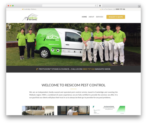 WordPress theme BugsPatrol - resicom.co.nz