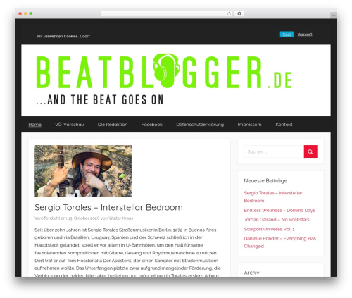 WordPress theme Donovan - beatblogger.de