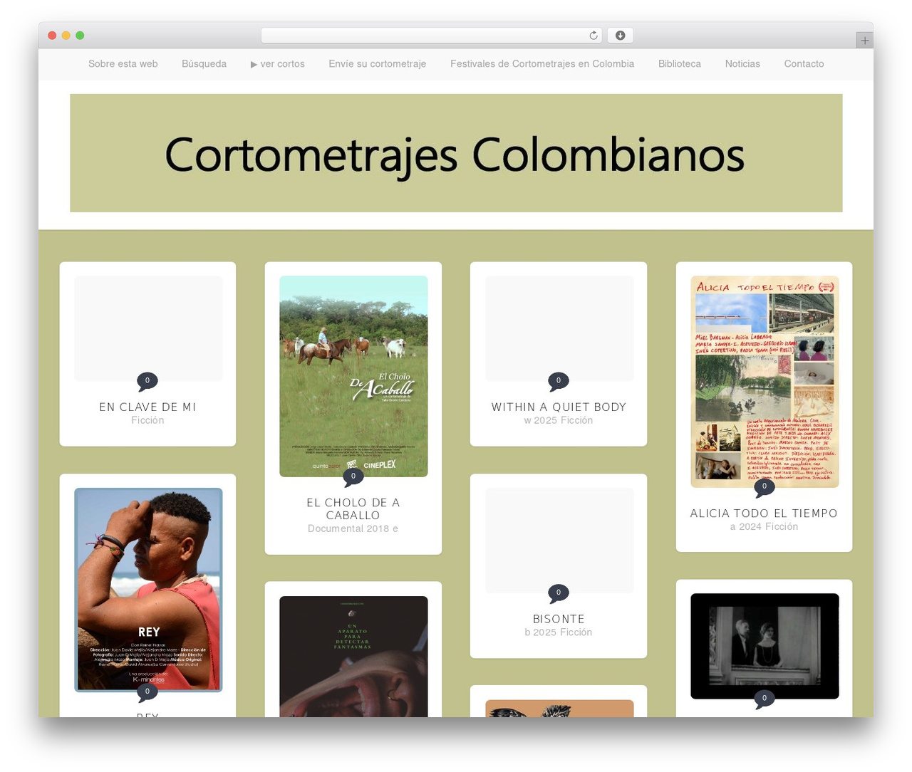WordPress theme Stacker Lite - cinecorto.co