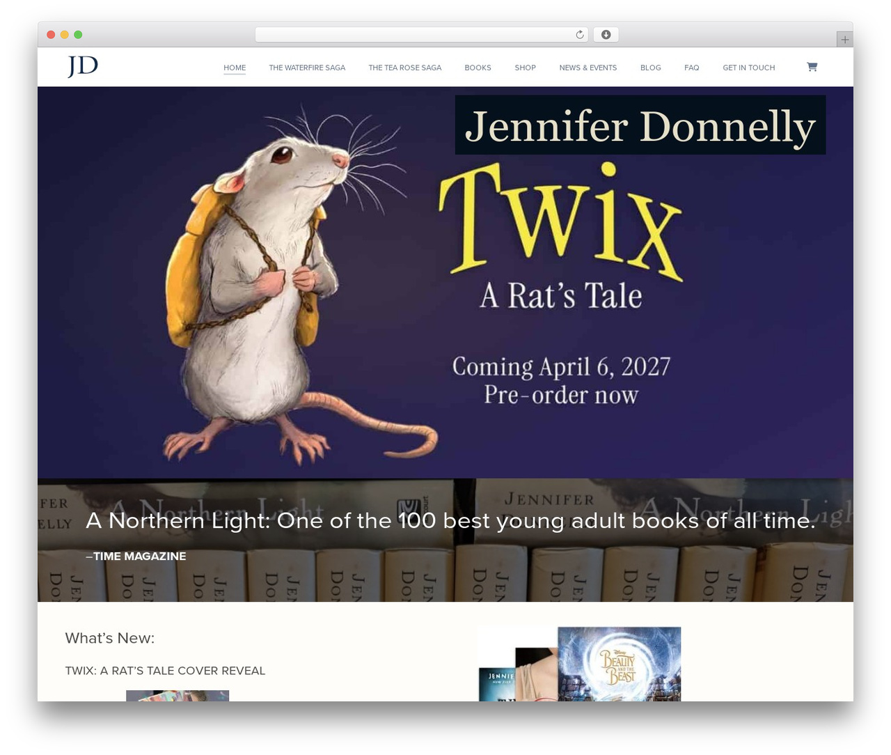 WP theme Modules - jenniferdonnelly.com