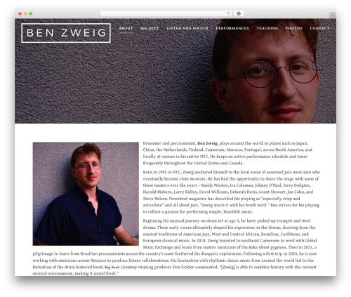 Atomic theme WordPress - benzweigdrums.com