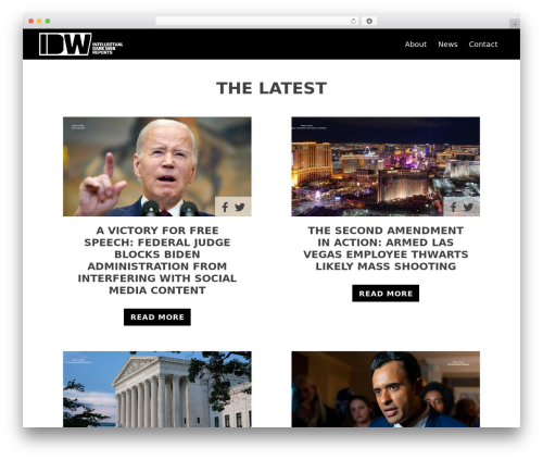 Challenger theme WordPress - idwreports.com