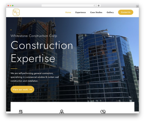 Corzo WordPress theme - whitestonecc.com