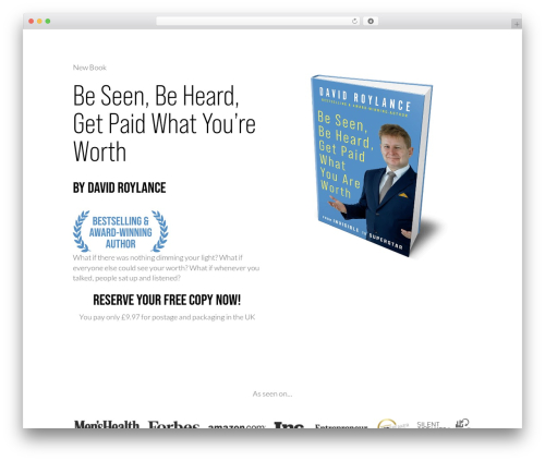 Divi WordPress theme - beseenbeheardgetpaidwhatyouareworth.com