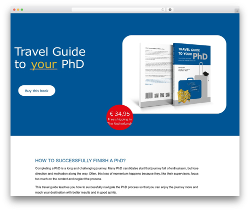 FlatBook theme WordPress - travelguidetoyourphd.com